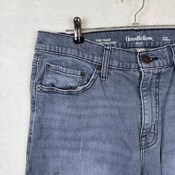 Goodfellow Men's Jeans Slim Fit Medium Wash Size 34x30 - Picture 2 of 14